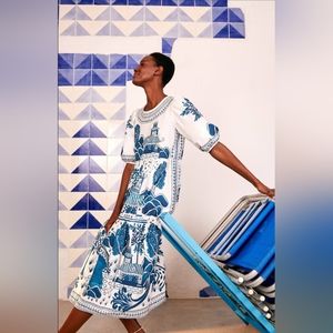 Farm Rio Ancient Garden Midi Dress